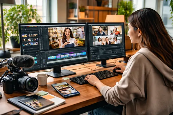 Moniteur édition vidéo